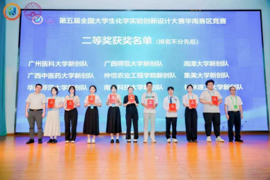 我校学子在第五届全国大学生化学实验创新设计大赛华南赛区竞赛喜获二等奖